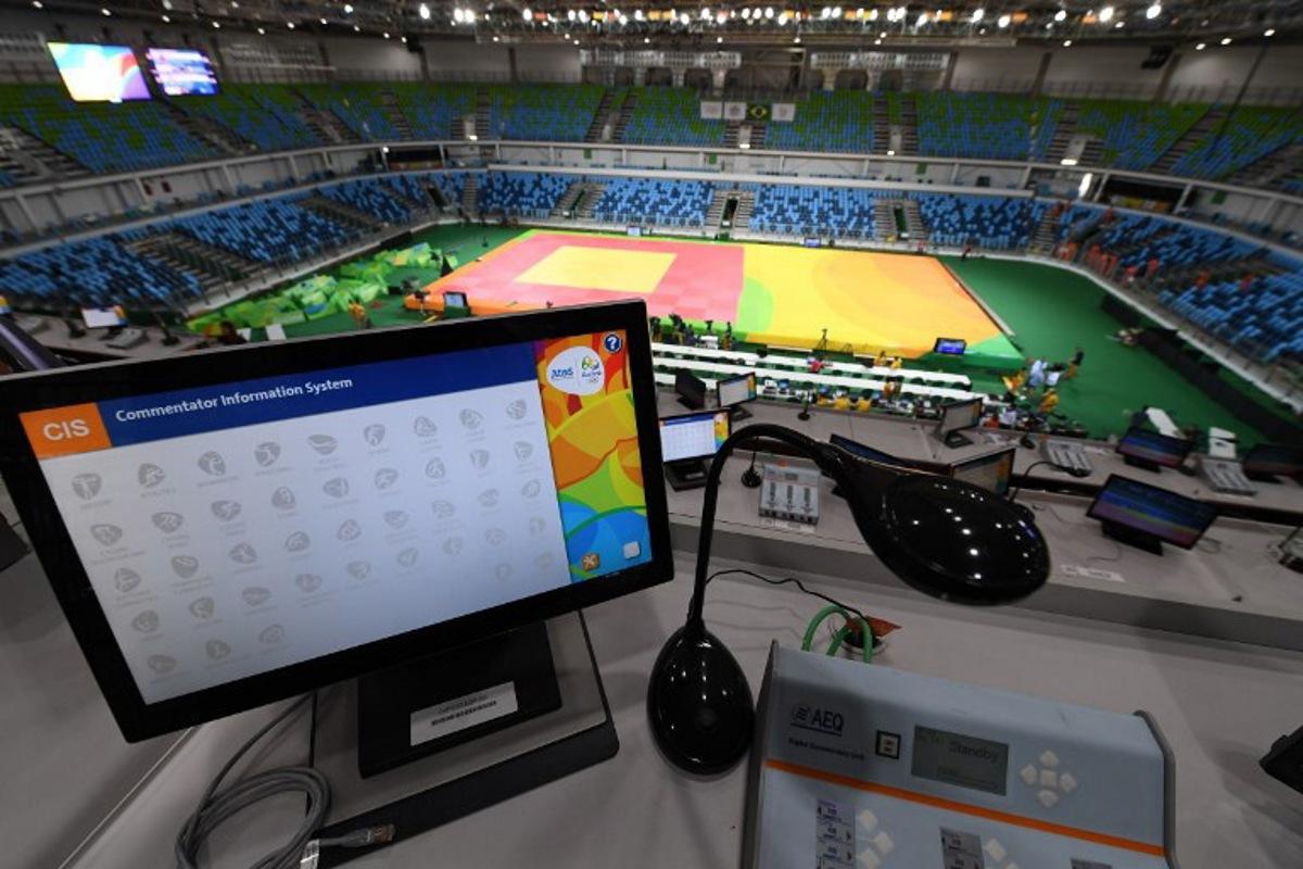 A general view of the Carioca Arena 2 which will host the judo and wrestling events during the Rio 2016 Olympic Games, in Rio de Janeiro on August 3, 2016. TOSHIFUMI KITAMURA / AFP