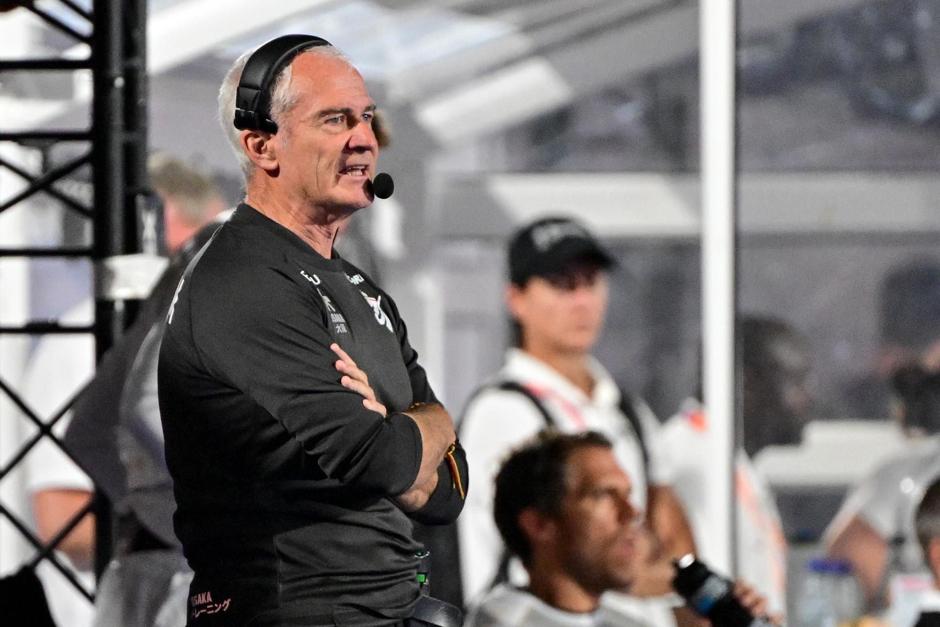 Belgium's coach Shane McLeod pictured during a hockey game between Belgian Lions and Germany, the second (out of three) matches during the group stage of the men's 2026 Hockey World Cup, Monday 17 August 2026 in Wavre. The 2026 edition of the Hockey World Cup takes place in Belgium and The Netherlands from August 15 to August 30. BELGA PHOTO DIRK WAEM