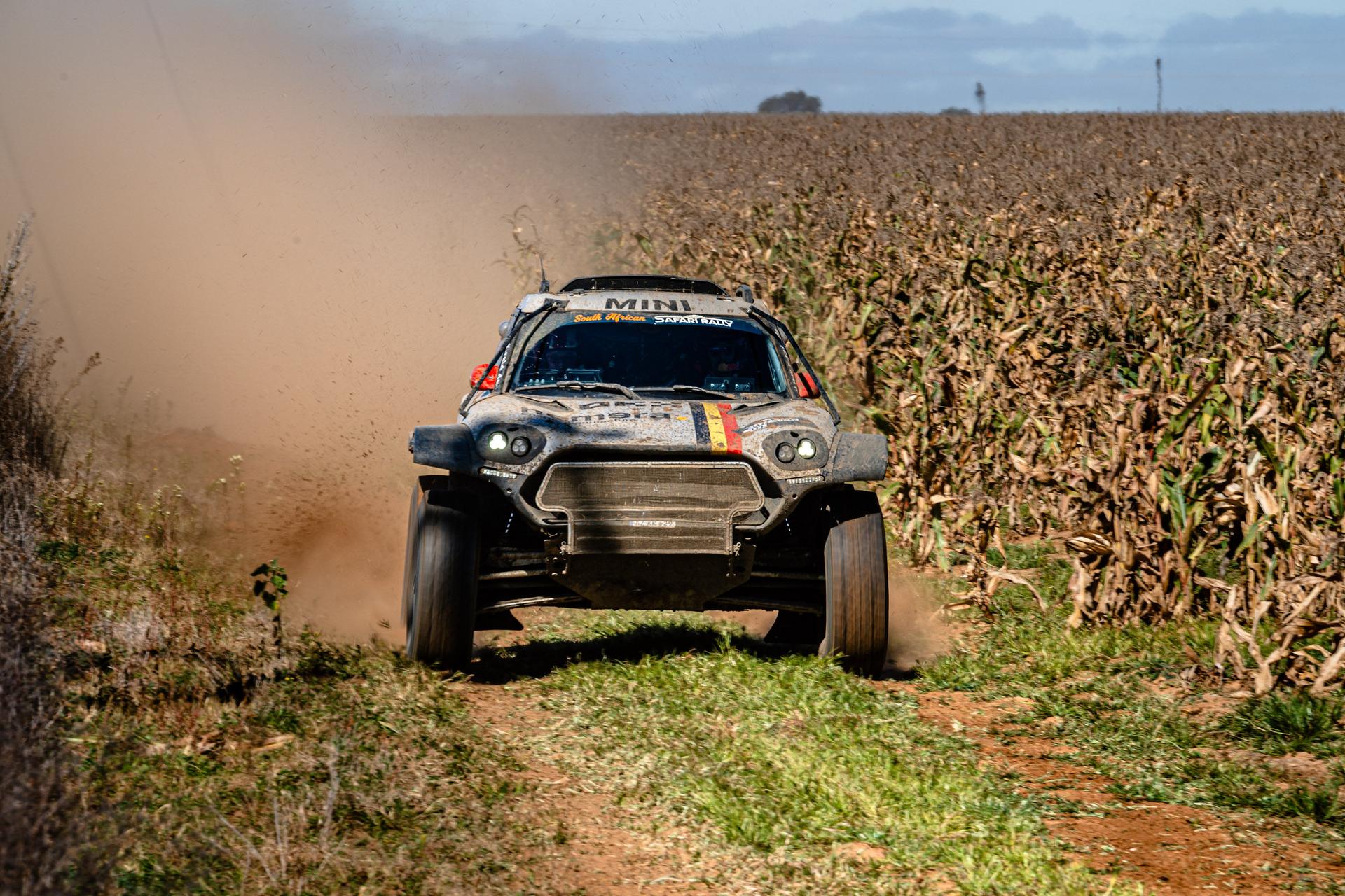 ATTENTION EDITORS - HAND OUT PICTURES - EDITORIAL USE ONLY - MANDATORY CREDIT 'SIMON BAUCHAU' This handout picture, distributed by Eric Dupain, shows Guillaume de Mevius and Xavier Panseri in action during the South African Safari Rally in Sun City, South Africa, on Wednesday 21 May 2025. BELGA PHOTO HANDOUT SIMON BAUCHAU