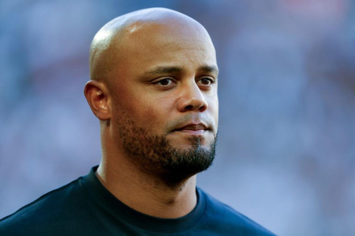 Bayern Munich's Belgian head coach Vincent Kompany arrives for the German first division Bundesliga football match between FC Augsburg and FC Bayern Munich in Augsburg, southern Germany, on August 30, 2025. Michaela STACHE / AFP