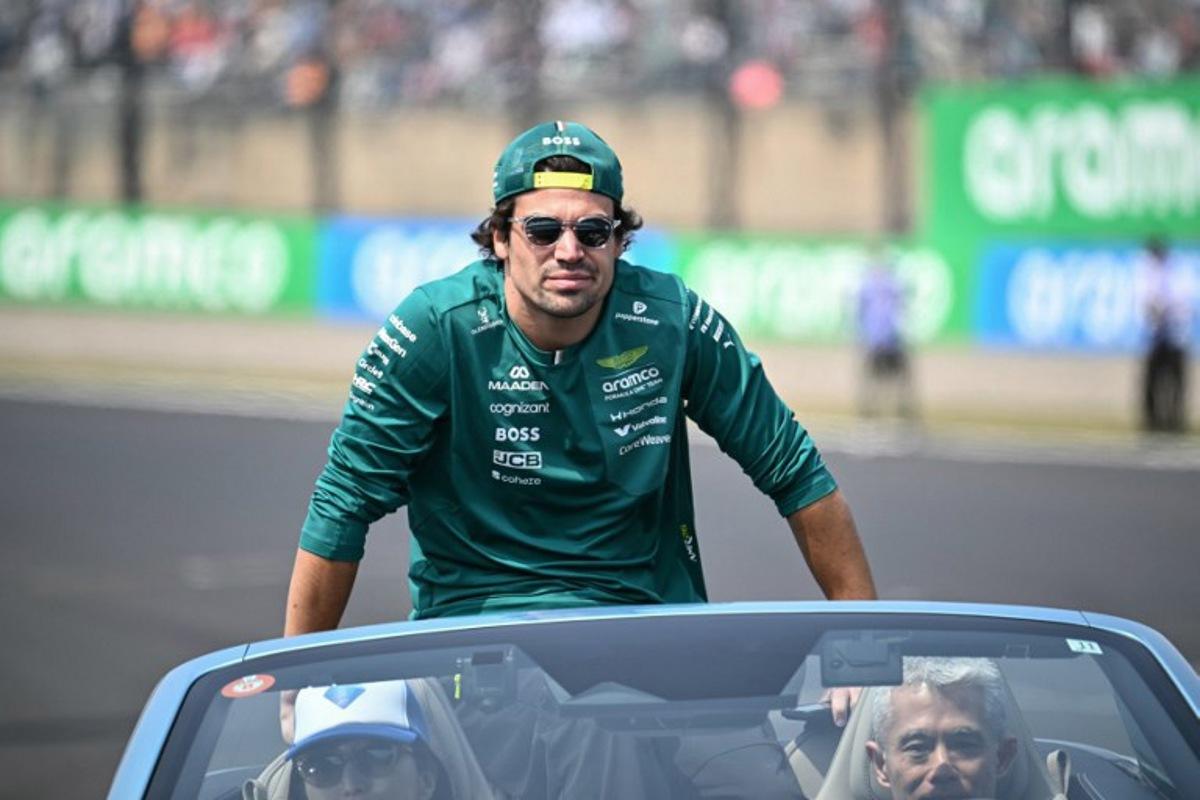 Aston Martin's Canadian driver Lance Stroll attends the drivers' parade before the Formula One Japanese Grand Prix at the Suzuka circuit in Suzuka, Mie prefecture on March 29, 2026. Philip FONG / AFP