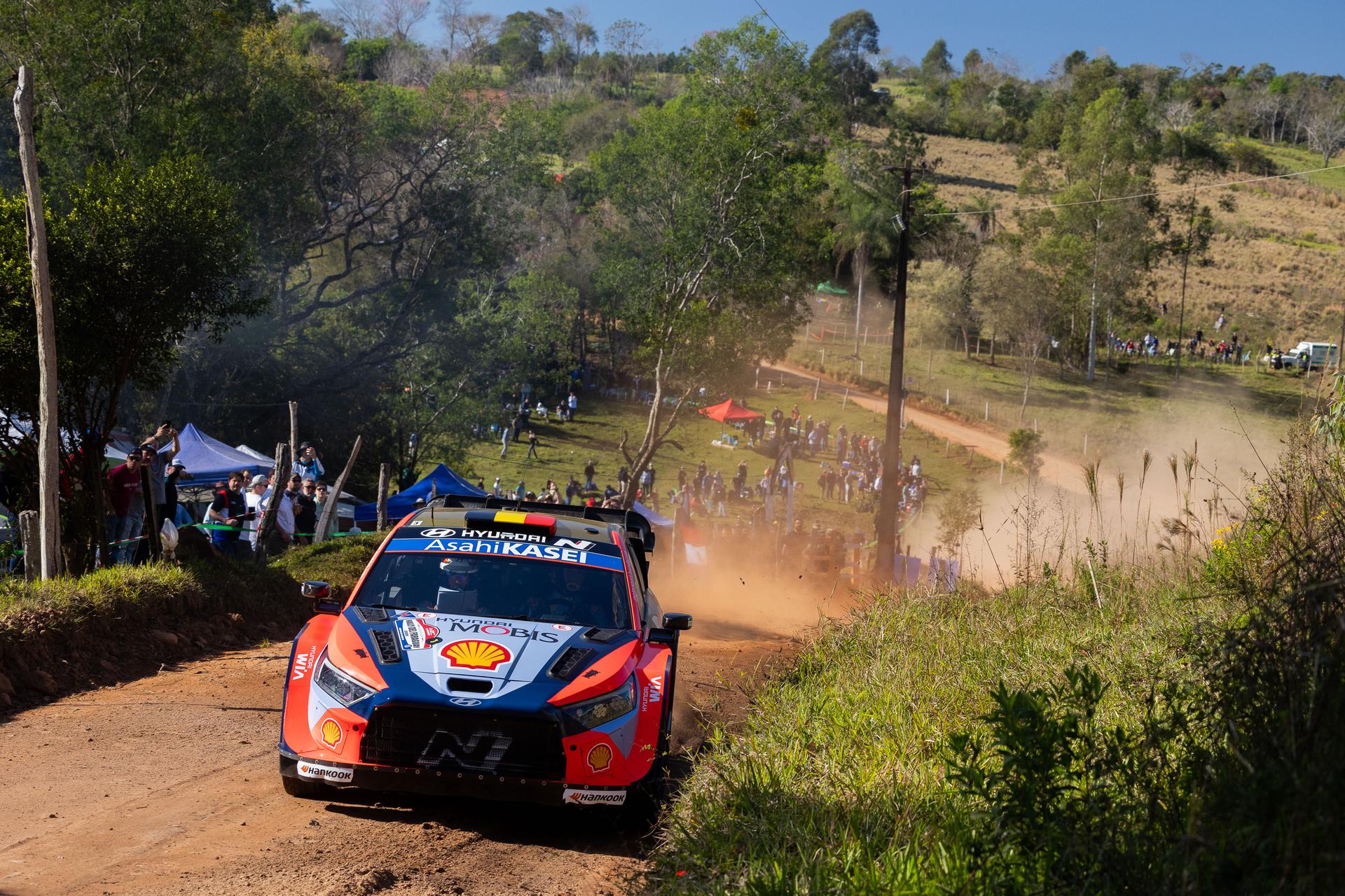 ATTENTION EDITORS - HAND OUT PICTURES - EDITORIAL USE ONLY - MANDATORY CREDIT 'FABIEN DUFOUR/ HYUNDAI MOTORSPORT GMBH' This handout picture, distributed by Eric Dupain, shows Thierry Neuville during the shakedown of the Paraguay Rally, stage 10 of the 2025 FIA World Rally Championship, in Encarnacion, Paraguay, on Thursday 28 August 2025. BELGA PHOTO HANDOUT FABIEN DUFOUR/ HYUNDAI MOTORSPORT GMBH *** Belga and Belga Editorial Board decline all responsibility regarding the content of this picture. ***
