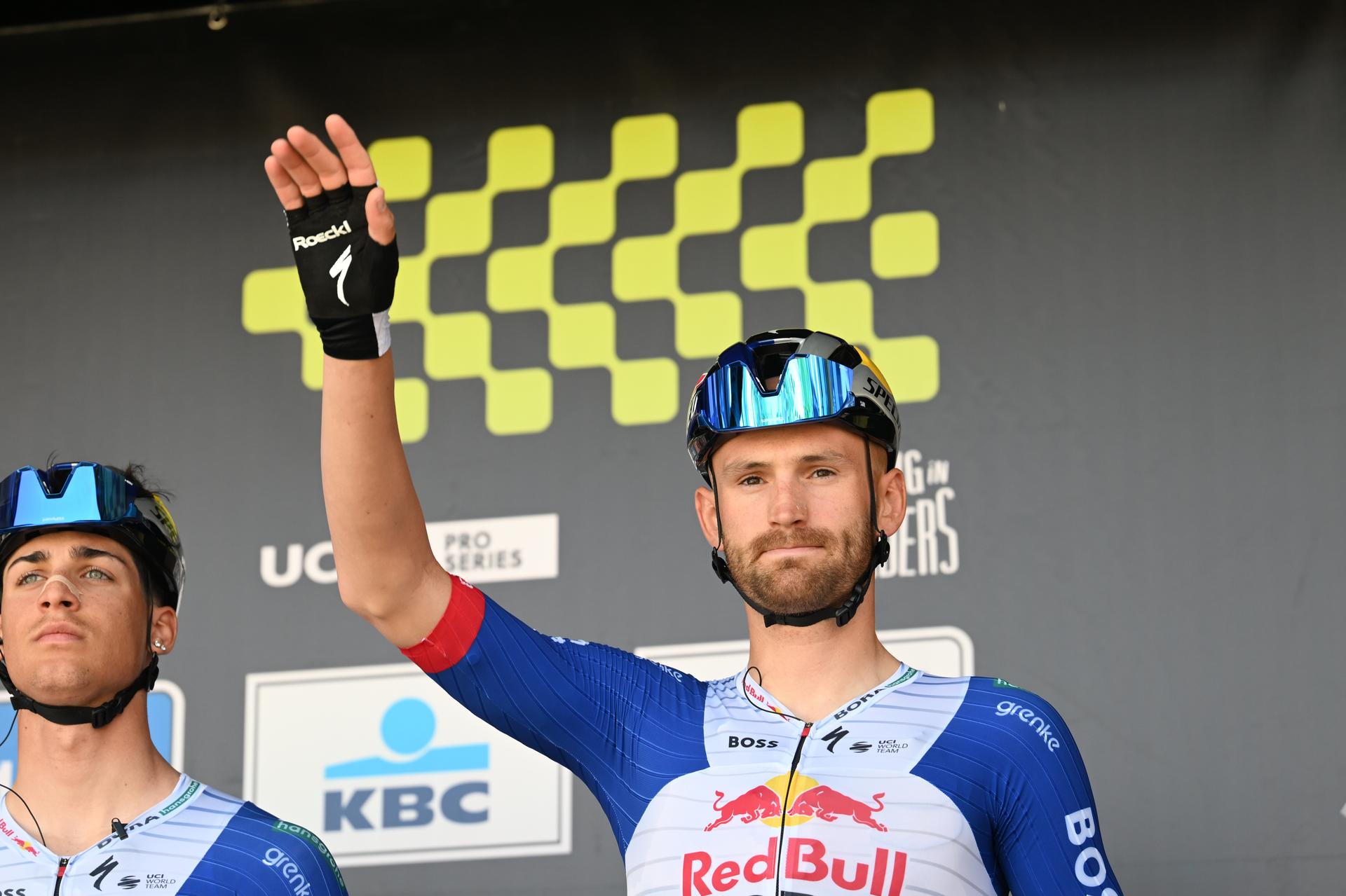 Belgian Jordi Meeus of Red Bull-BORA-hansgrohe pictured at the start of the men's race of the 'Scheldeprijs' one day cycling event, 205,2km from Terneuzen, the Netherlands to Schoten, Belgium on Wednesday 08 April 2026. BELGA PHOTO MAARTEN STRAETEMANS