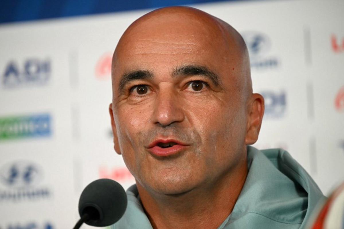 Portugal's Spanish head coach Roberto Martinez gives an MD-1 press conference at the Houston Stadium in Houston on June 16, 2026, on the eve of the 2026 World Cup Group K football match between Portugal and Congo DR. RONALDO SCHEMIDT / AFP