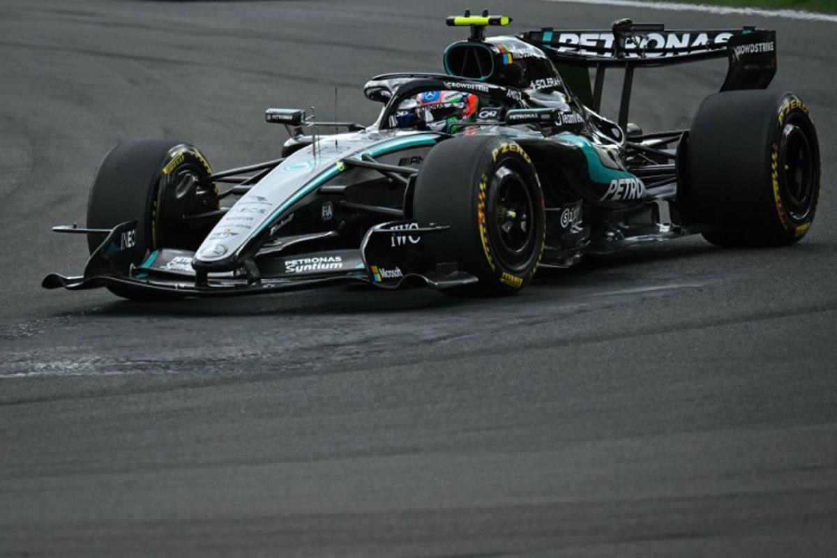 Mercedes' Italian driver Kimi Antonelli competes during the Formula One Belgian Grand Prix at the Spa-Francorchamps circuit, in Spa, on July 19, 2026. Andrej ISAKOVIC / AFP