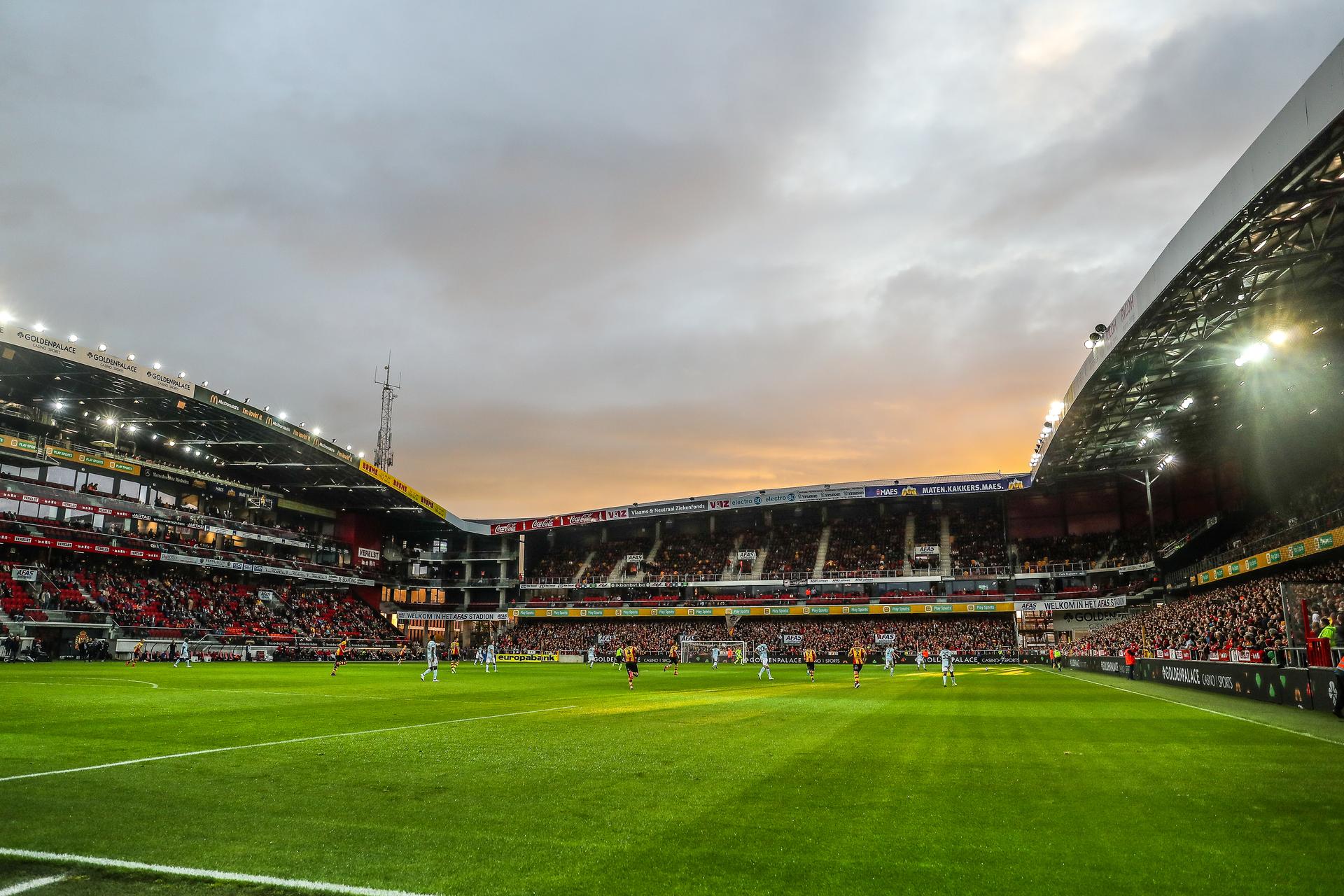 Illustration picture shows the AFAS stadium during a soccer match between KV Mechelen and Club Brugge KV, Saturday 28 September 2019 in Mechelen, on day nine of the 'Jupiler Pro League' Belgian soccer championship season 2019-2020. BELGA PHOTO BRUNO FAHY