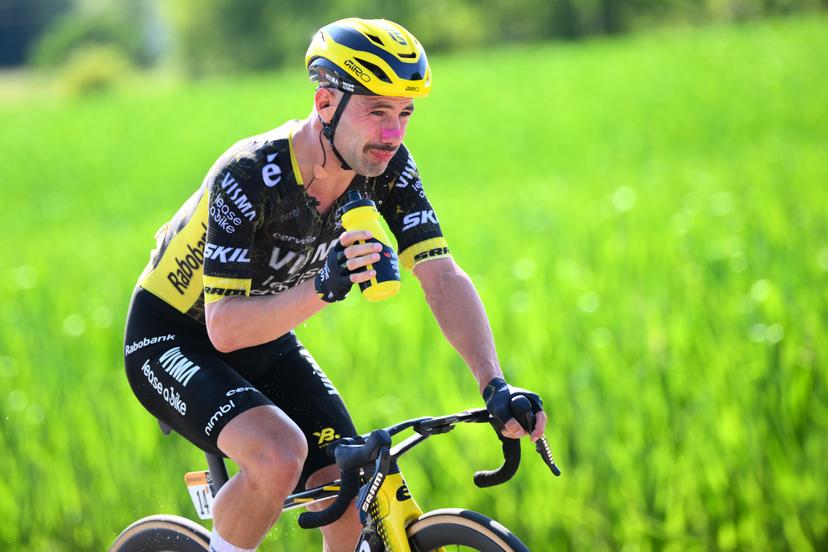 Belgian Victor Campenaerts of Team Visma-Lease a Bike pictured in action during stage 17 of the 2026 Tour de France cycling race, a stage of 175km from Chambery to Voiron, on Wednesday 22 July 2026. The 113th edition of the Tour de France starts on Saturday 4 July in Barcelona, Spain, and will finish in Paris, France on the 26th of July. BELGA PHOTO POOL GREGORY VAN GANSEN