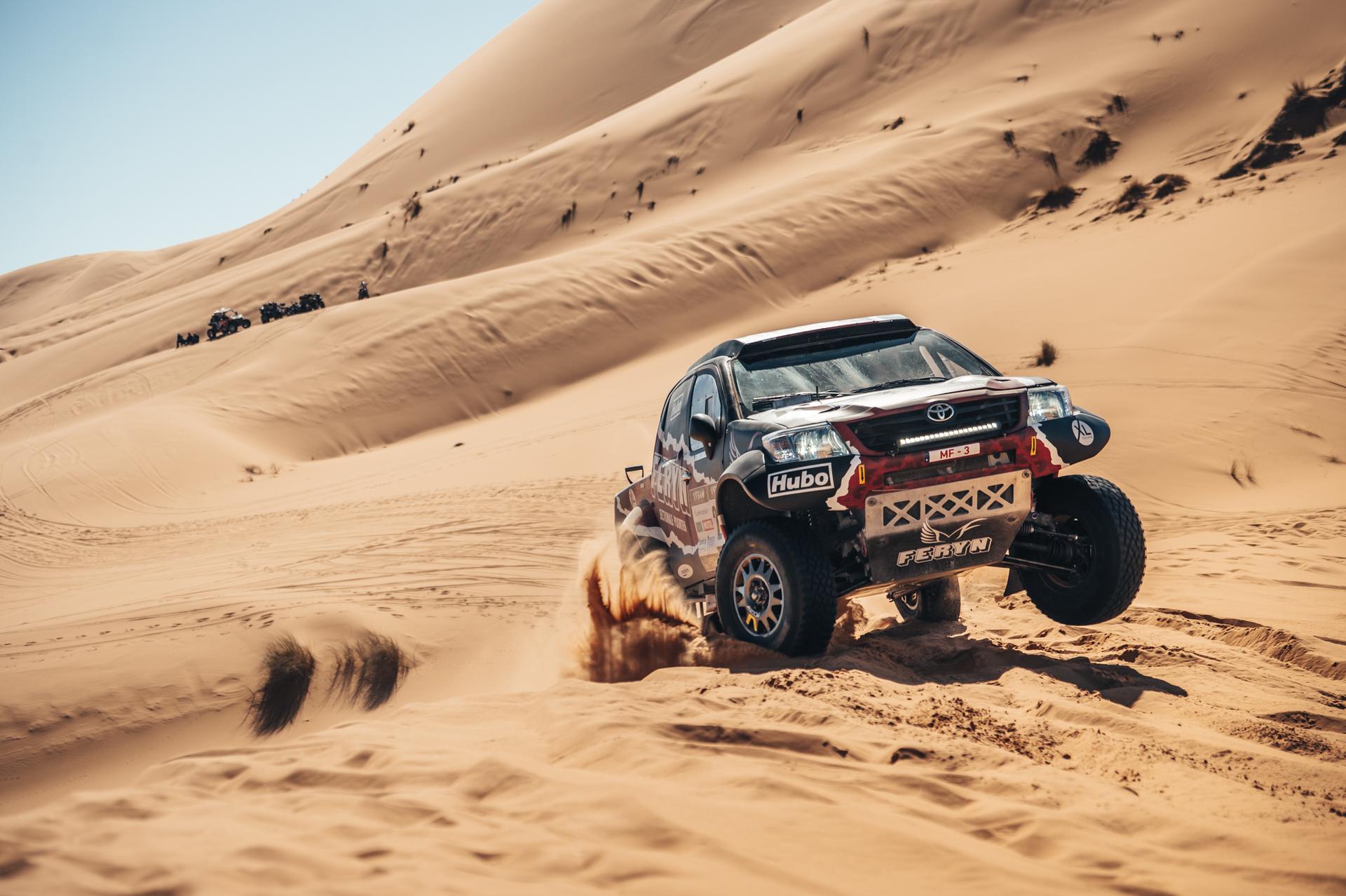 ATTENTION EDITORS - HAND OUT PICTURES - EDITORIAL USE ONLY - MANDATORY CREDIT: 'ALESSIO CORRADINI' Hand out pictures released by Eric Dupain shows Koen Wauters and Tom De Leeuw during during stage 2 of the 2026 Africa Eco Race rally race in Baousaid, Morocco, on Tuesday 27 January 2026. *** Belga and Belga Editorial Board decline all responsibility regarding the content of this picture. *** PHOTO HAND OUT - ALESSIO CORRADINI