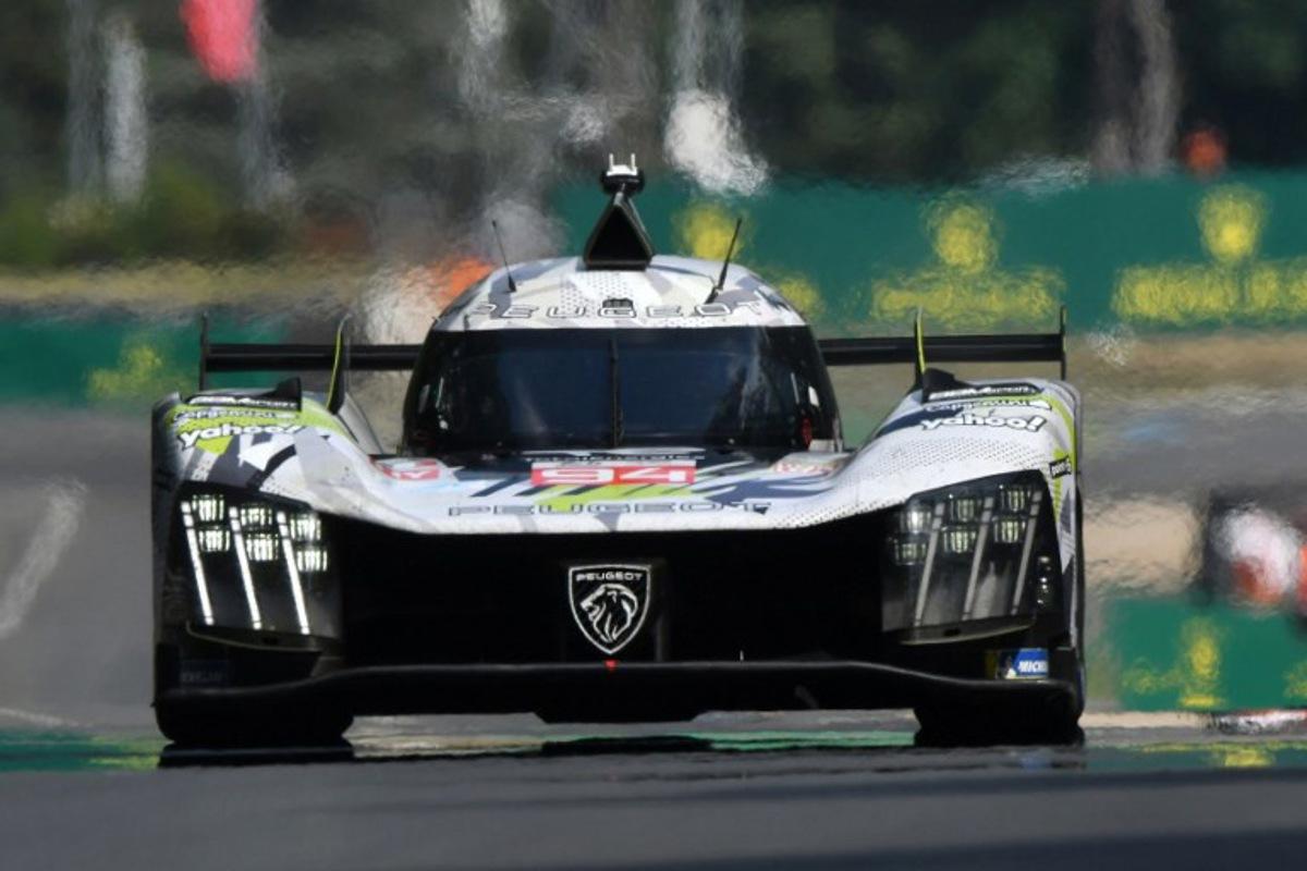 Peugeot Totalenergies Belgian driver #94 Stoffel Vandoorne steers his hypercar during the third free practice for the 2025 Le Mans 24 hour endurance race at the Le Mans circuit, in northwestern France, on June 12, 2025. Jean-Francois MONIER / AFP