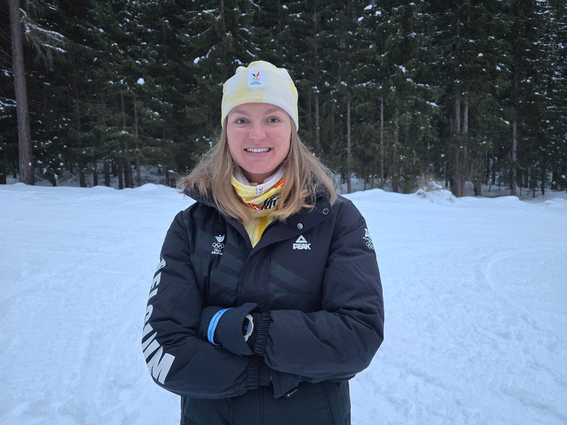 ATTENTION EDITORS - HANDOUT PICTURE - EDITORIAL USE ONLY - MANDATORY CREDIT COIB - BOIC - Belgian biathlete Maya Cloetens pictured in Anterselva ahead of the Milano Cortina 2026 Olympic Winter Games, on Thursday 05 February 2026, Italy. The XXV Winter Olympics take place from 6 to 22 February 2026 in Italy. PHOTO HAND OUT - BENJAMIN WERY - Belga and Belga editorial board decline all responsability regarding the content of this picture. -