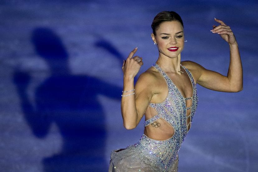 Loena Hendrickx, Belgian figure skater pictured in action during the show "Loena, my story on ice", in Deurne, on Saturday 24 October 2026. Today, Hendrickx will bid farewell to competitive figure skating with a unique show at Sportoase Groot Schijn in Antwerp, which has been her regular training venue for many years. BELGA PHOTO JASPER JACOBS