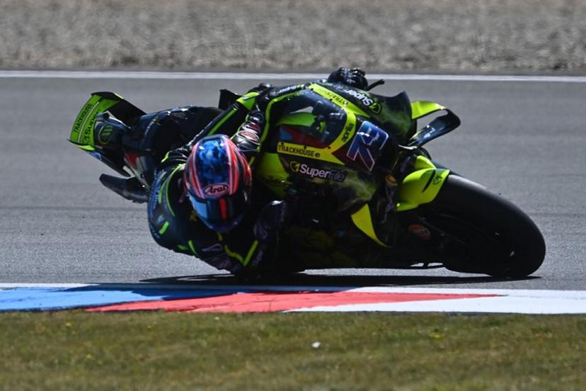 Team Trackhouse Racing MotoGP's Ai Ogura competes during the qualifying for the MotoGP Grand Prix of Czechia in Brno, Czech Republic, on June 20, 2026. Michal Cizek / AFP
