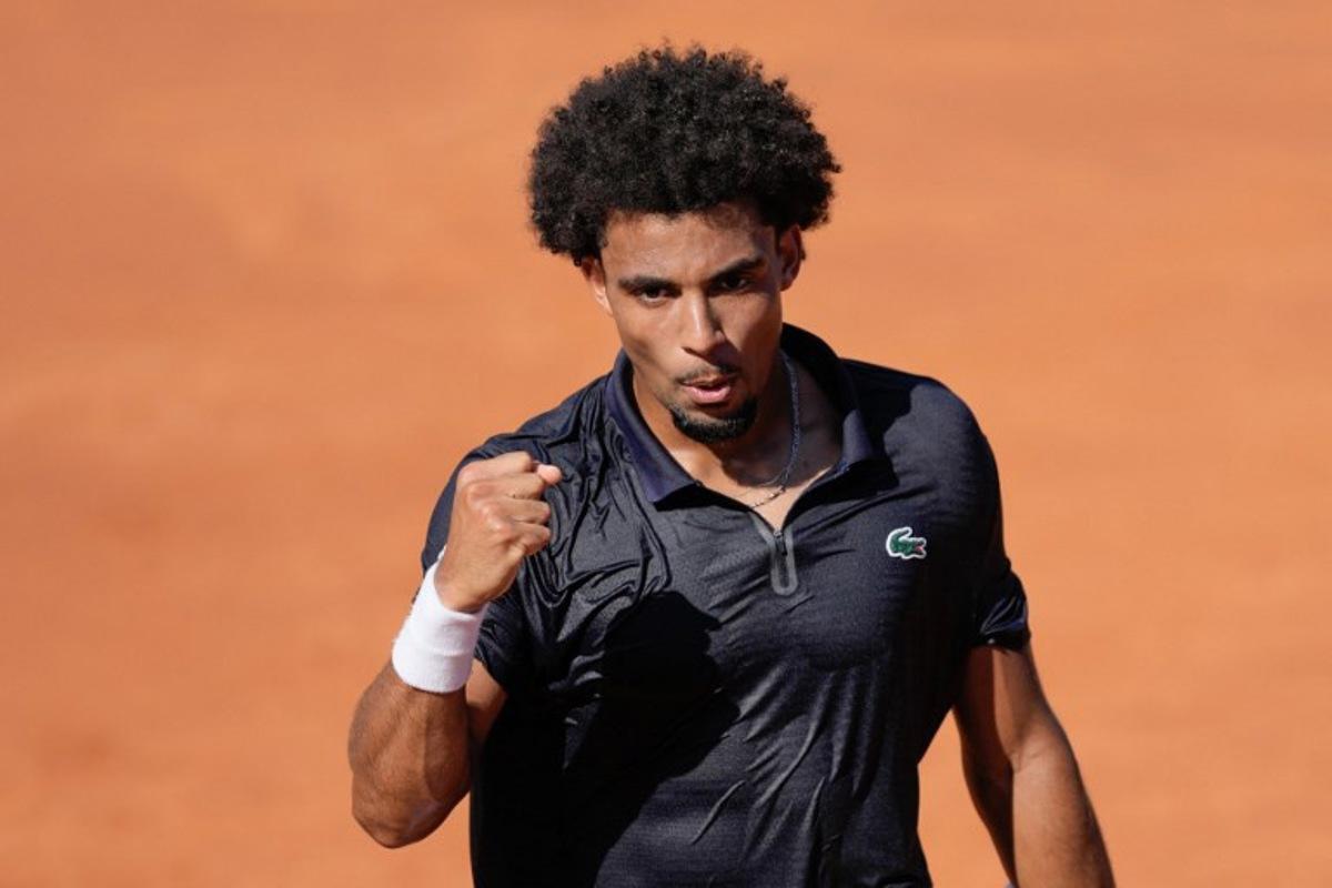 France's Arthur Fils reacts during his men's singles final match against Russia's Andrey Rublev at the ATP Barcelona Open "Conde de Godo" tennis tournament in Barcelona, on April 19, 2026. Manaure Quintero / AFP