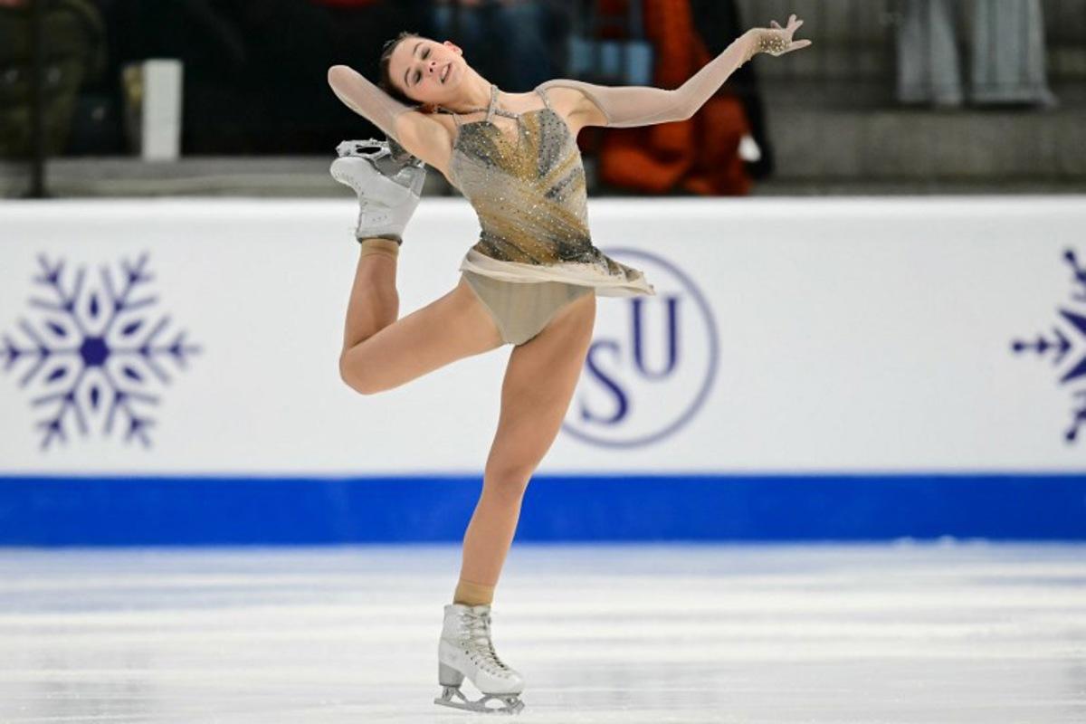 Belgium's Jade Hovine competes during the women's Free Skating event of the ISU Figure Skating European Championships in Tallinn, Estonia, on January 31, 2025. Daniel MIHAILESCU / AFP
