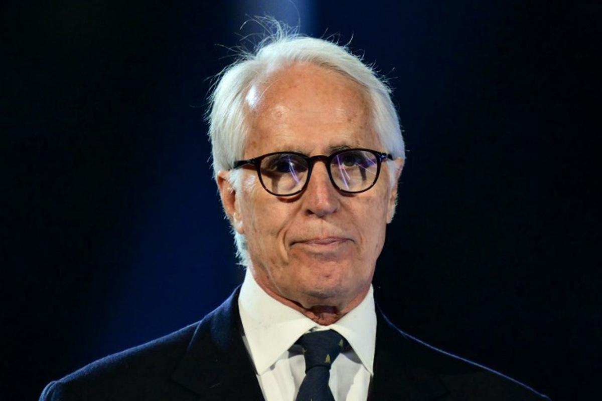 Milano Cortina 2026 Organizing Committee President Giovanni Malagò delivers a speech during the Milano Cortina 2026 Winter Paralympic Games opening ceremony at Arena di Verona in Verona on March 6, 2026. Stefano RELLANDINI / AFP