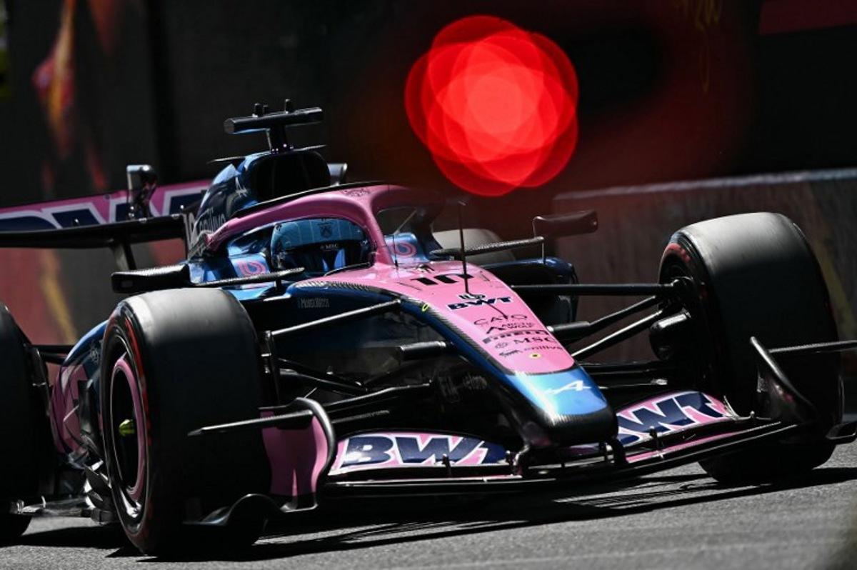 Alpine's French driver Pierre Gasly stops on the pit lane during the third practice session of the Italian Formula One Grand Prix at the Autodromo Nazionale Monza circuit in Monza, northern Italy on September 5, 2026. Marco BERTORELLO / AFP