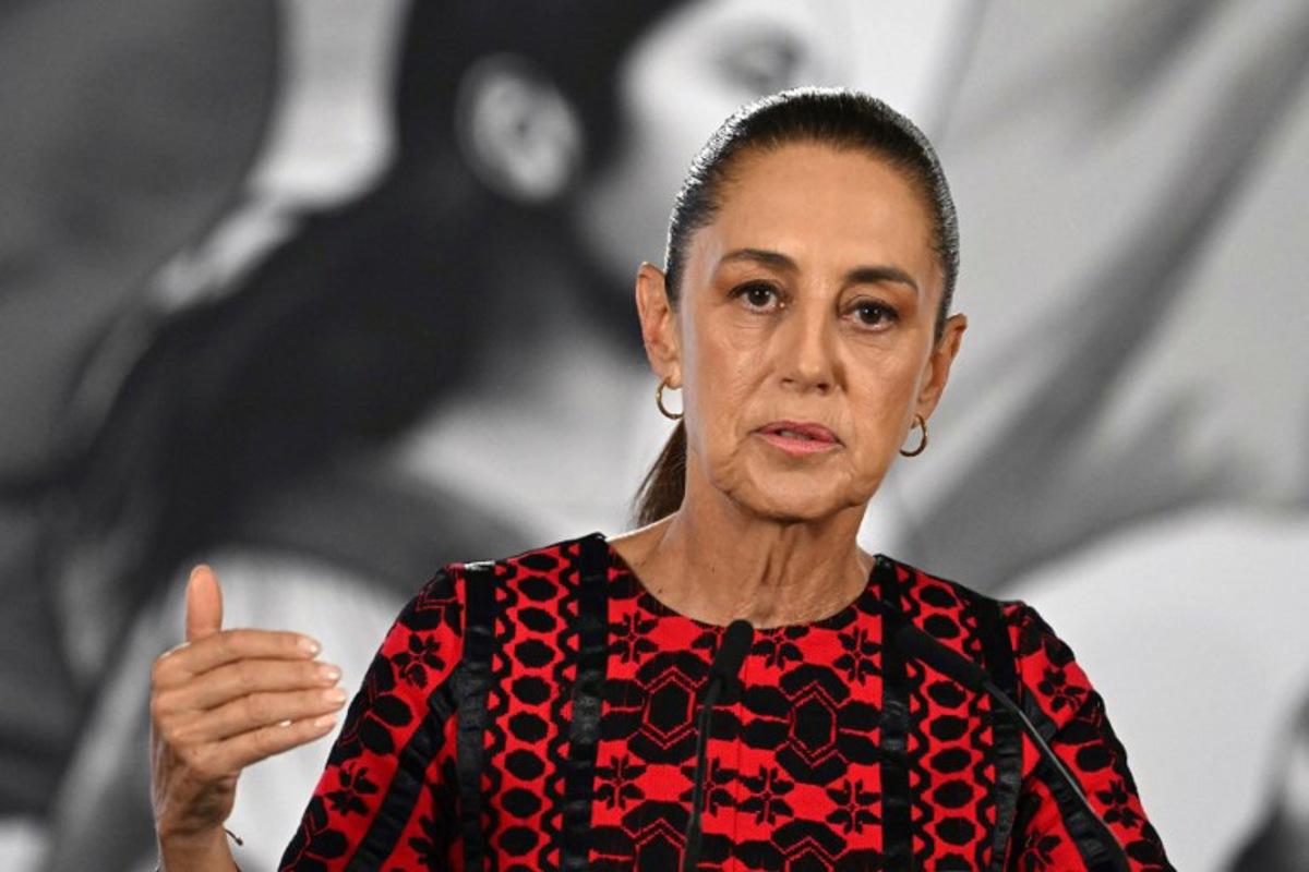 Mexico's President Claudia Sheinbaum speaks during her daily press conference at Palacio Nacional in Mexico City on June 10, 2026. Yuri CORTEZ / AFP