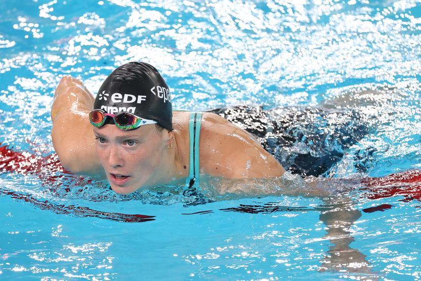 Belgian Florine Gaspardcpictured during the heats of the Women's 50m freestyle race at the European Aquatics Championships in Paris, France on Friday 14 August 2026. BELGA PHOTO VIRGINIE LEFOUR