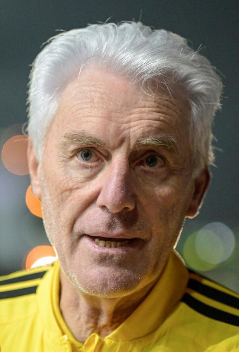 South Africa's coach Hugo Broos arrives with the team at the Mexico City Felipe Angeles International Airport in Zumpango, Mexico on June 2, 2026, ahead of the FIFA 2026 World Cup football tournament. Alfredo ESTRELLA / AFP
