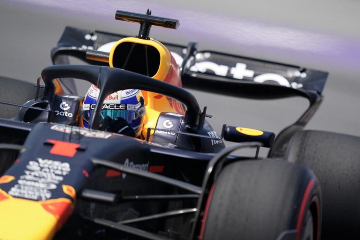 Red Bull Racing's Dutch driver Max Verstappen races during the first practice session for the 2025 Formula 1 Grand Prix du Canada at Circuit Gilles-Villeneuve in Montreal, Canada, on June 13, 2025. Geoff Robins / AFP