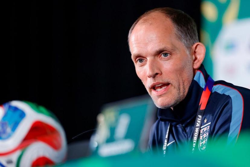England's German head coach Thomas Tuchel gives a press conference at the Mexico City Stadium in Mexico City on July 4, 2026, on the eve of the 2026 World Cup round of 16 football match between Mexico and England. Rodrigo Oropeza / AFP