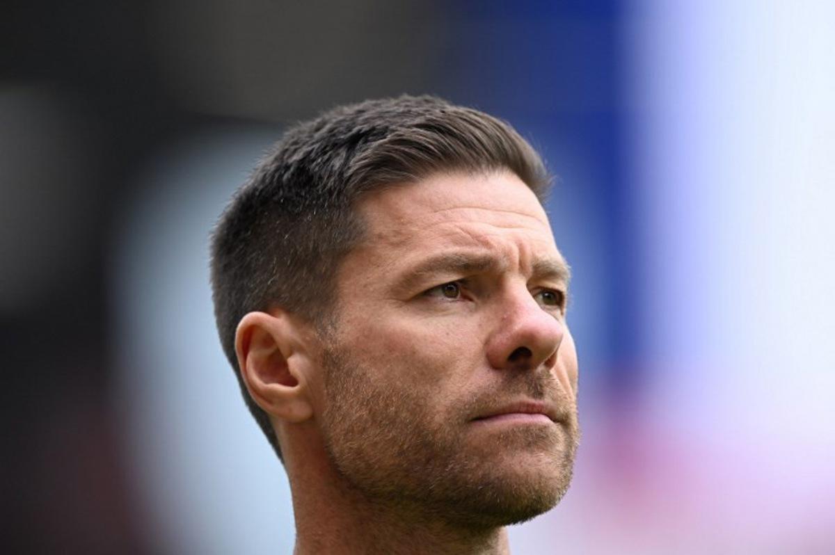 Bayer Leverkusen's Spanish head coach Xabi Alonso is pictured prior to the German first division Bundesliga football match between Mainz 05 and Bayer Leverkusen in Mainz, western Germany, on May 17, 2025. Kirill KUDRYAVTSEV / AFP