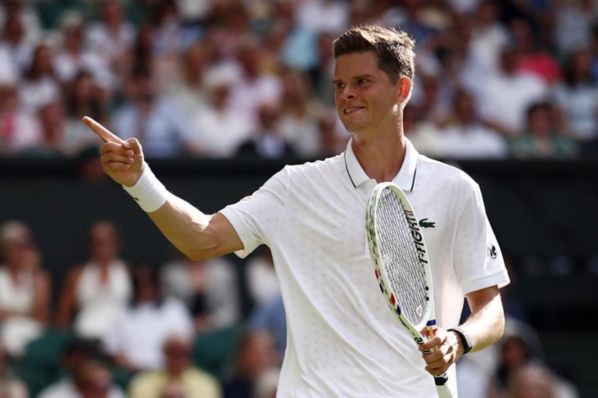 Belgium's Alexander Blockx reacts as he plays against Germany's Alexander Zverev during their men's singles first round tennis match on the second day of the 2026 Wimbledon Championships at The All England Lawn Tennis and Croquet Club in Wimbledon, southwest London, on June 30, 2026. HENRY NICHOLLS / AFP