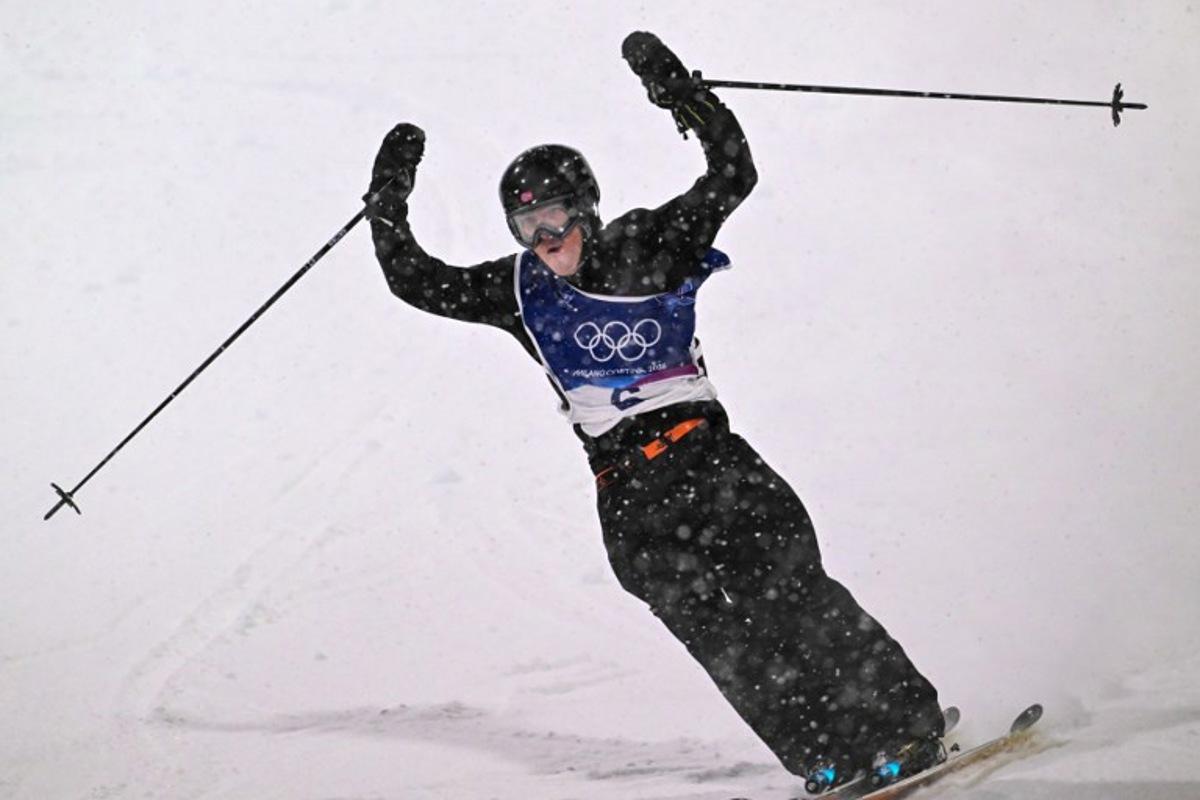 Norway's Tormod Frostad competes in the freestyle skiing men's freeski big air final run 1 during the Milano Cortina 2026 Winter Olympic Games at Livigno Snow Park, in Livigno (Valtellina), on February 17, 2026. Kirill KUDRYAVTSEV / AFP