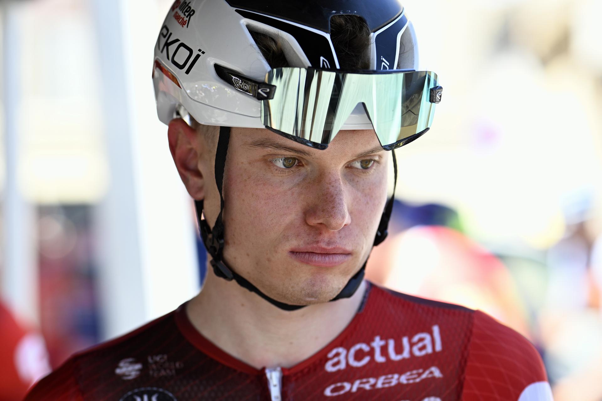 Belgian Lennert Van Eetvelt of Lotto Intermarche pictured at the start of stage 4 of the 2026 Tour de France cycling race, a stage of 181,9km from Carcassonne to Foix, on Tuesday 07 July 2026. The 113th edition of the Tour de France starts on Saturday 4 July in Barcelona, Spain, and will finish in Paris, France on the 26th of July. BELGA PHOTO JASPER JACOBS