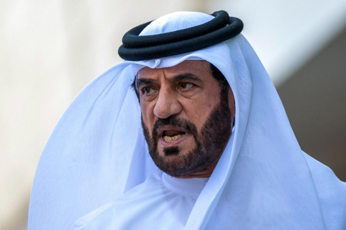 FIA President Mohammed Ben Sulayem walks in the paddock ahead of the Formula One Qatar Grand Prix sprint race at the Lusail International Circuit in Lusail on November 29, 2025. Andrej ISAKOVIC / AFP