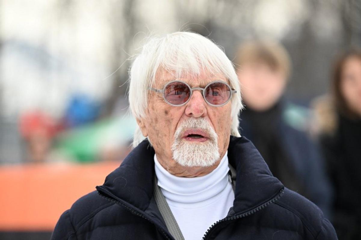 British business magnate, motorsport executive and former racing driver Bernie Ecclestone attends the "KitzCharityRace 2026" event on the sideline of the FIS Alpine Skiing World Cup in Kitzbuhel, Austria, on January 24, 2026. BARBARA GINDL / APA / AFP