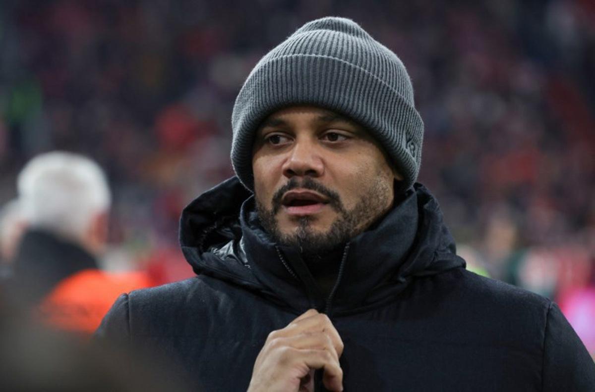 Bayern Munich's Belgian head coach Vincent Kompany arrives for the German first division Bundesliga football match between FC Bayern Munich and Mainz 05 in Munich, southern Germany on December 14, 2025. Karl-Josef HILDENBRAND / AFP