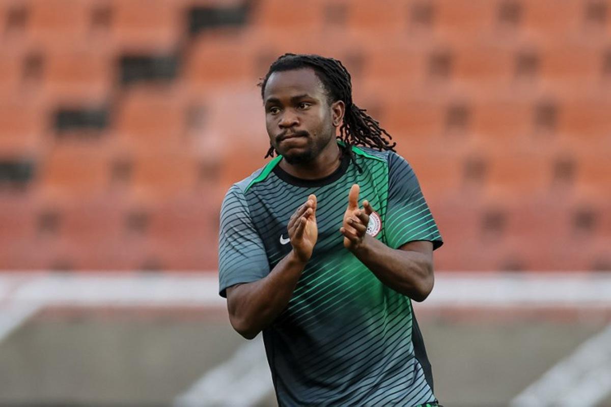 Nigeria's forward #7 Ademola Lookman warms up ahead of the FIFA World Cup 2026 Africa qualifiers group C match between Lesotho and Nigeria at the Peter Mokaba Stadium in Polokwane on October 10, 2025. PHILL MAGAKOE / AFP