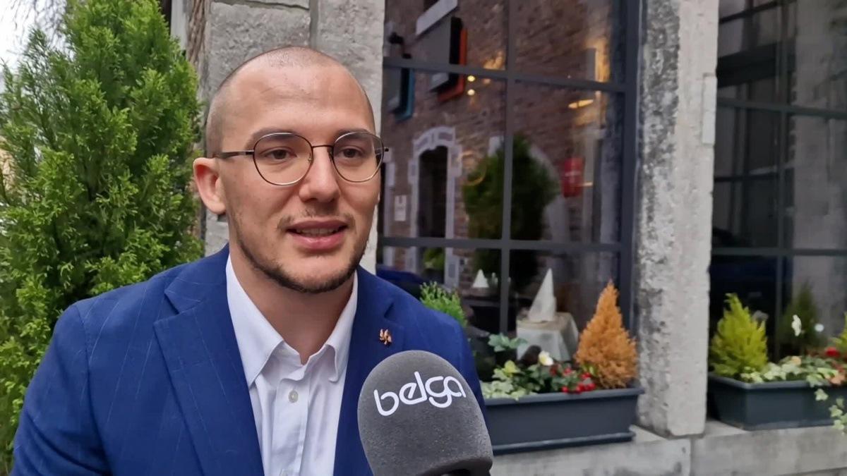 Video showing 00:00:00:00 - 00:02:21:21. Interview in French with Paralympic athlete Maxime Carabin, after winning the Wallon de l'annee 2024 (Walloon of the year 2024) prize in Namur, Tuesday 25 February 2025. BELGA VIDEO MAXIME ASSELBERGHS