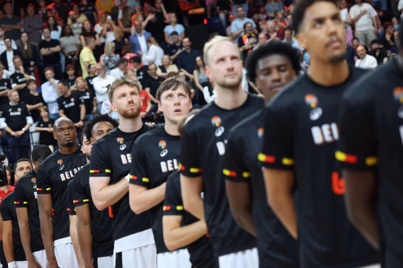 Belgium's captain Kevin Tumba pictured during a basketball match between Belgian national team Belgian Lions and France, Friday 03 July 2026 in Antwerp, qualifier 5/6 for the men's 2027 FIBA World Championships. BELGA PHOTO VIRGINIE LEFOUR