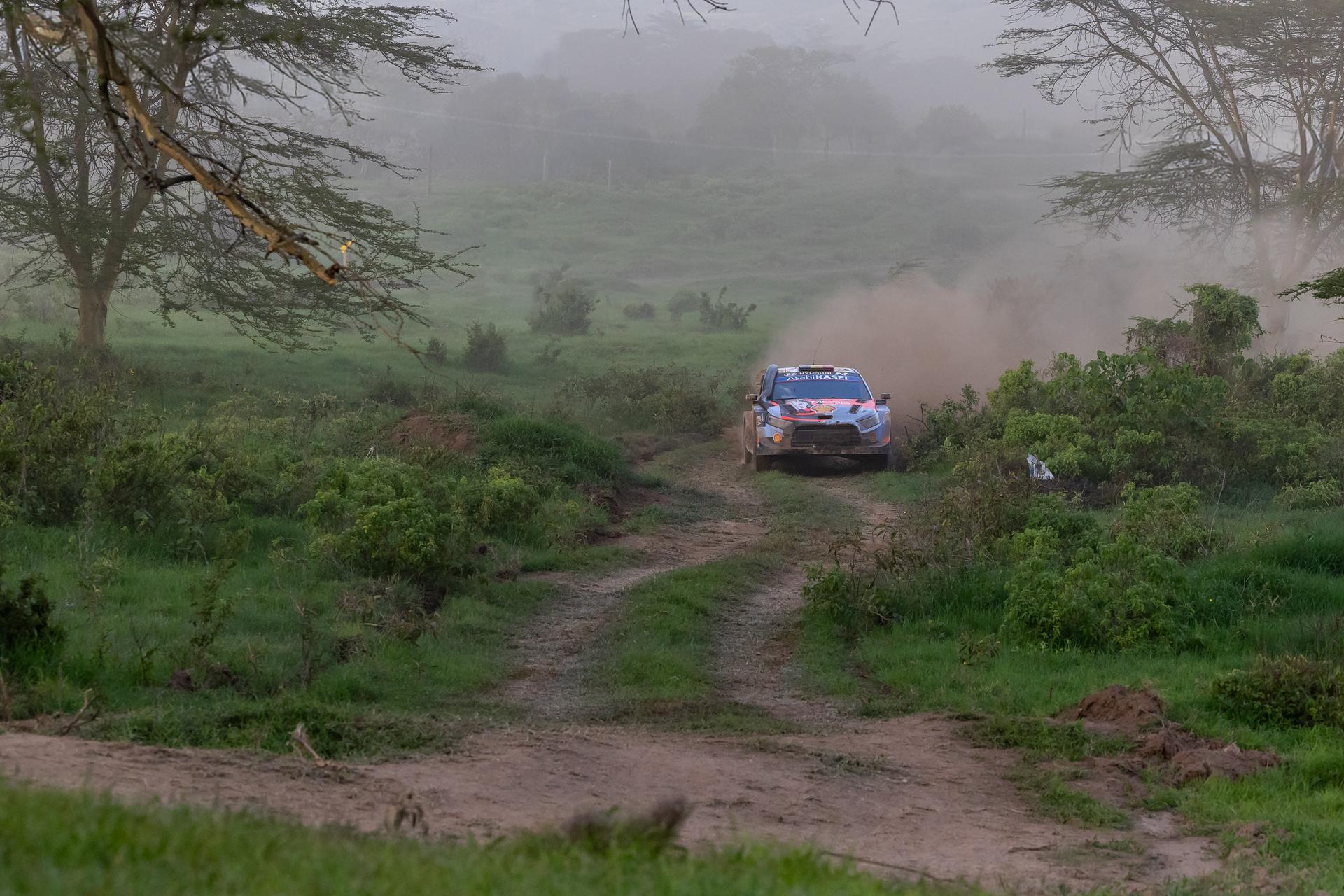 ATTENTION EDITORS - HANDOUT PICTURES - EDITORIAL USE ONLY - MANDATORY CREDIT Hyundai Motorsport - This handout by Eric Dupain shows Thierry Neuville and Martijn Wydaeghe during the stage 1 of the Safari Rally, in Kenya, on Thursday 12 March 2026. Belga and Belga editorial board decline all responsability regarding the content of this picture. PHOTO HANDOUT DUFOUR FABIEN - HYUNDAI MOTORSPORT