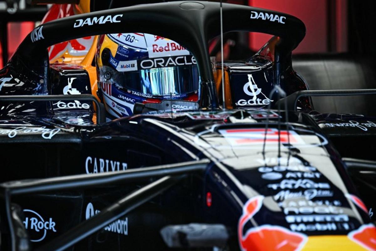 Red Bull Racing's Dutch driver Max Verstappen leaves the garage for the first practice session at the Monaco street circuit in Monaco, ahead of the Monaco Formula 1 Grand Prix, on June 5, 2026. Gabriel BOUYS / AFP