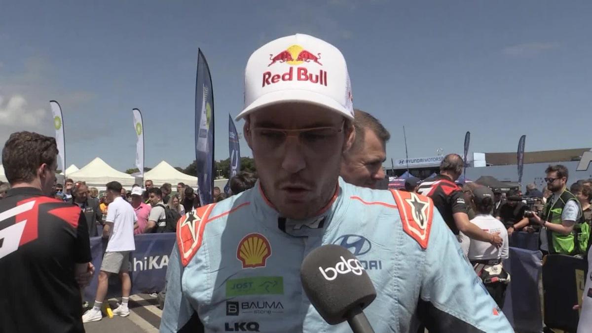 Video showing interview in French with rally driver Thierry Neuville after the shakedown of the Islas Canarias Rally race, on Thursday 24 April 2025, in Las Palmas, Gran Canaria, Spain. BELGA VIDEO ERIC DUPAIN