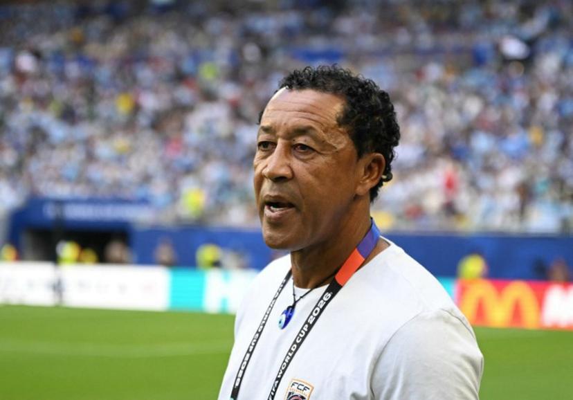 Cape Verde's head coach Bubista gestures ahead of the 2026 World Cup Group H football match between Uruguay and Cape Verde at the Miami Stadium in Miami Gardens on June 21, 2026. CHANDAN KHANNA / AFP