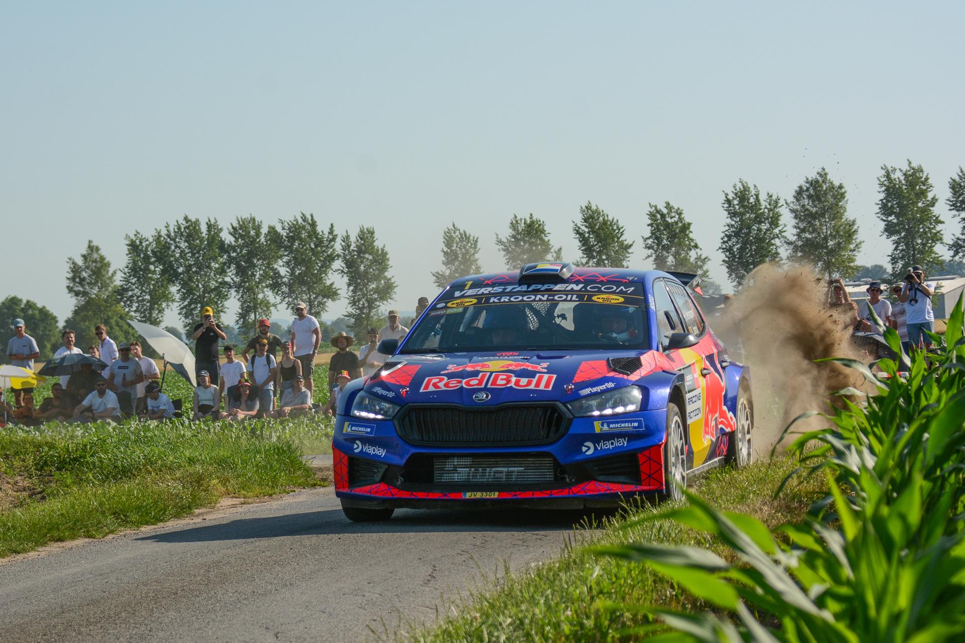 ATTENTION EDITORS - HANDOUT PICTURE - EDITORIAL USE ONLY - MANDATORY CREDIT BELGIAN RALLY CHAMPIONSHIP - Belgian Jos Verstappen and Stéphane Lefebvre pictured at the Ypres Rally in Ieper on Friday 26 June 2026. BELGA PHOTO HANDOUT BELGIAN RALLY CHAMPIONSHIP
