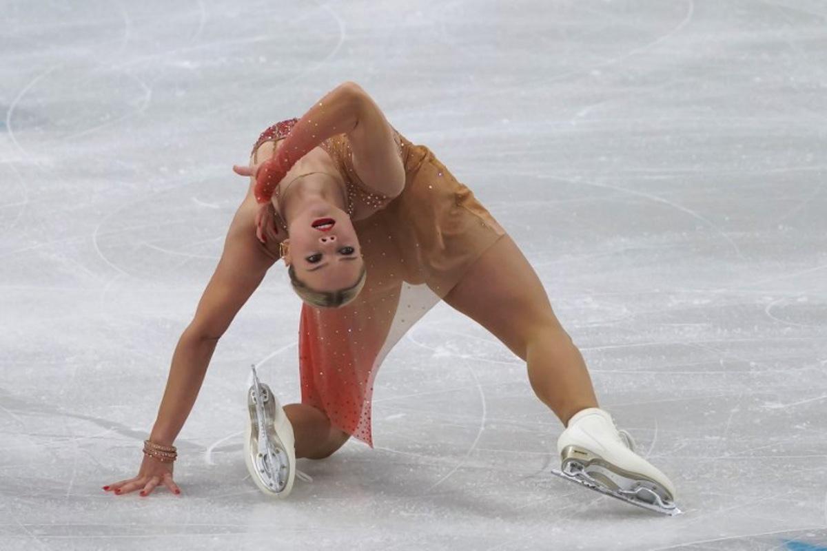 Belgium's Loena Hendrickx performs during the women's free skating discipline on day four of the ISU Figure Ice Skating European Championships in Sheffield, northern England on January 16, 2026. Ian HODGSON / AFP