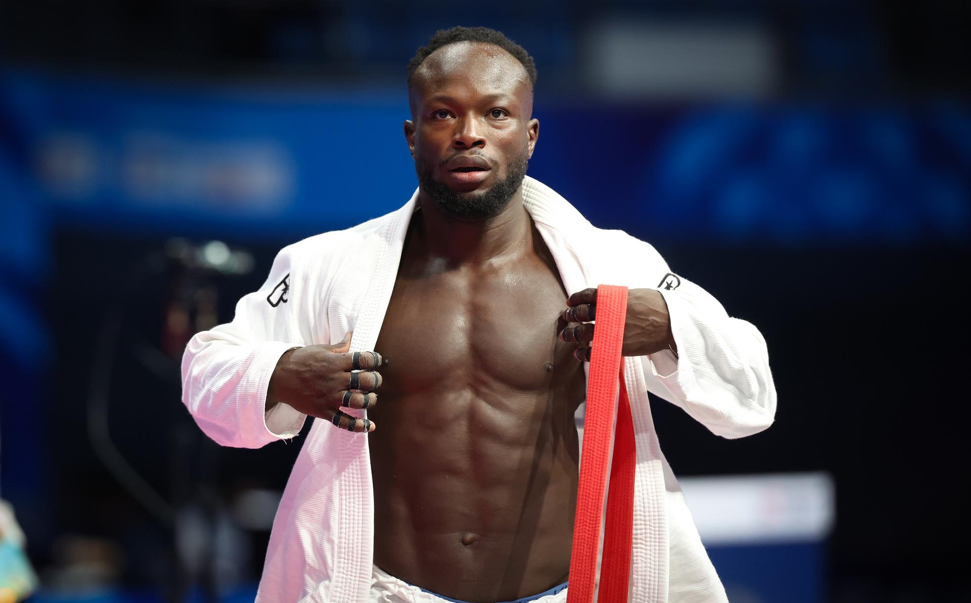 Belgian United Arab Emirates' Alsuwaidi, the final game in the Ju-Jitsu Men's -69kg Ne-Waza competition during the World Games 2025, in Chenghdu, China, on Monday 11 August 2025. This year, the World Games take place from 07 to 17 augustus. BELGA PHOTO VIRGINIE LEFOUR