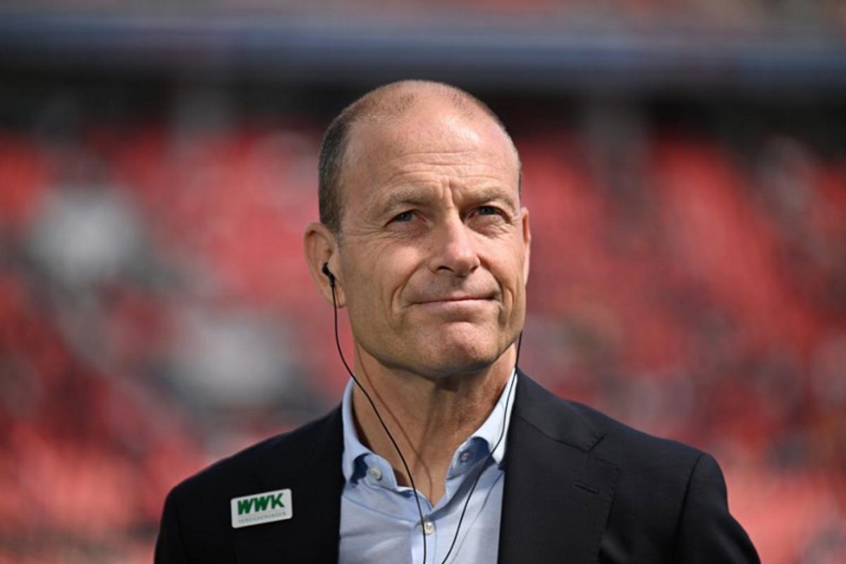 Augsburg's Danish head coach Jess Thorup is pictured prior to the German first division Bundesliga football match between Bayer 04 Leverkusen and FC Augsburg in Leverkusen, western Germany on April 26, 2025. INA FASSBENDER / AFP