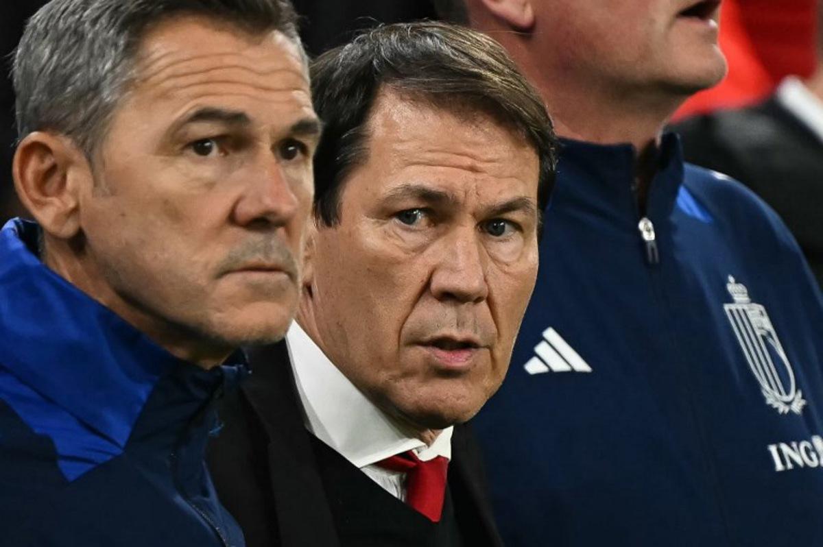 Belgium's coach Rudi Garcia looks on before the 2026 World Cup Group J qualifier football match between Wales and Belgium, at Cardiff City Stadium, in Cardiff, on October 13, 2025. Paul ELLIS / AFP