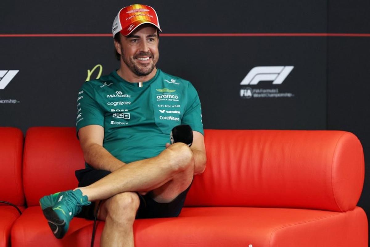 Aston Martin's Spanish driver Fernando Alonso attends a press conference at the Circuit de Catalunya on June 11, 2026 in Montmelo on the outskirts of Barcelona, ahead of the Catalonia Formula One Grand Prix. Lluis GENE / AFP